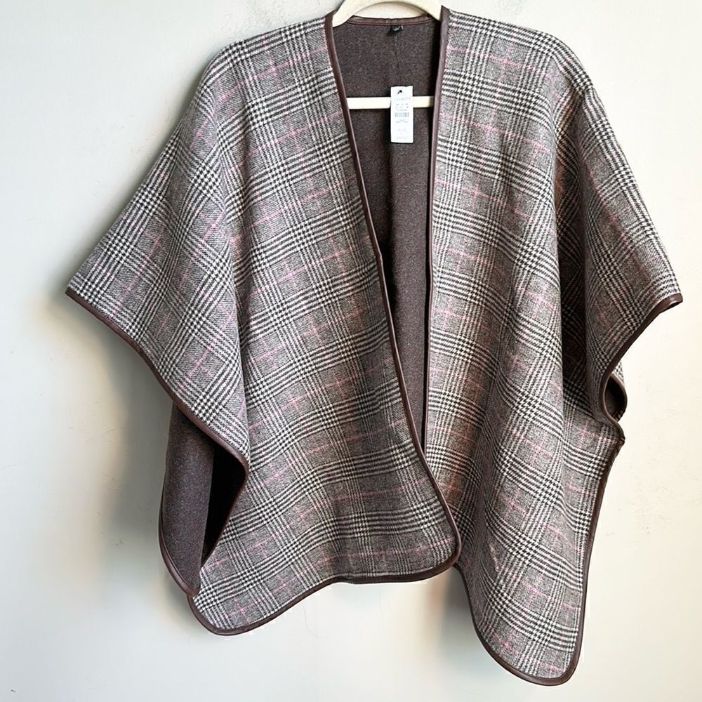 Talbots Plaid Cape/Wrap Outerwear XS/S